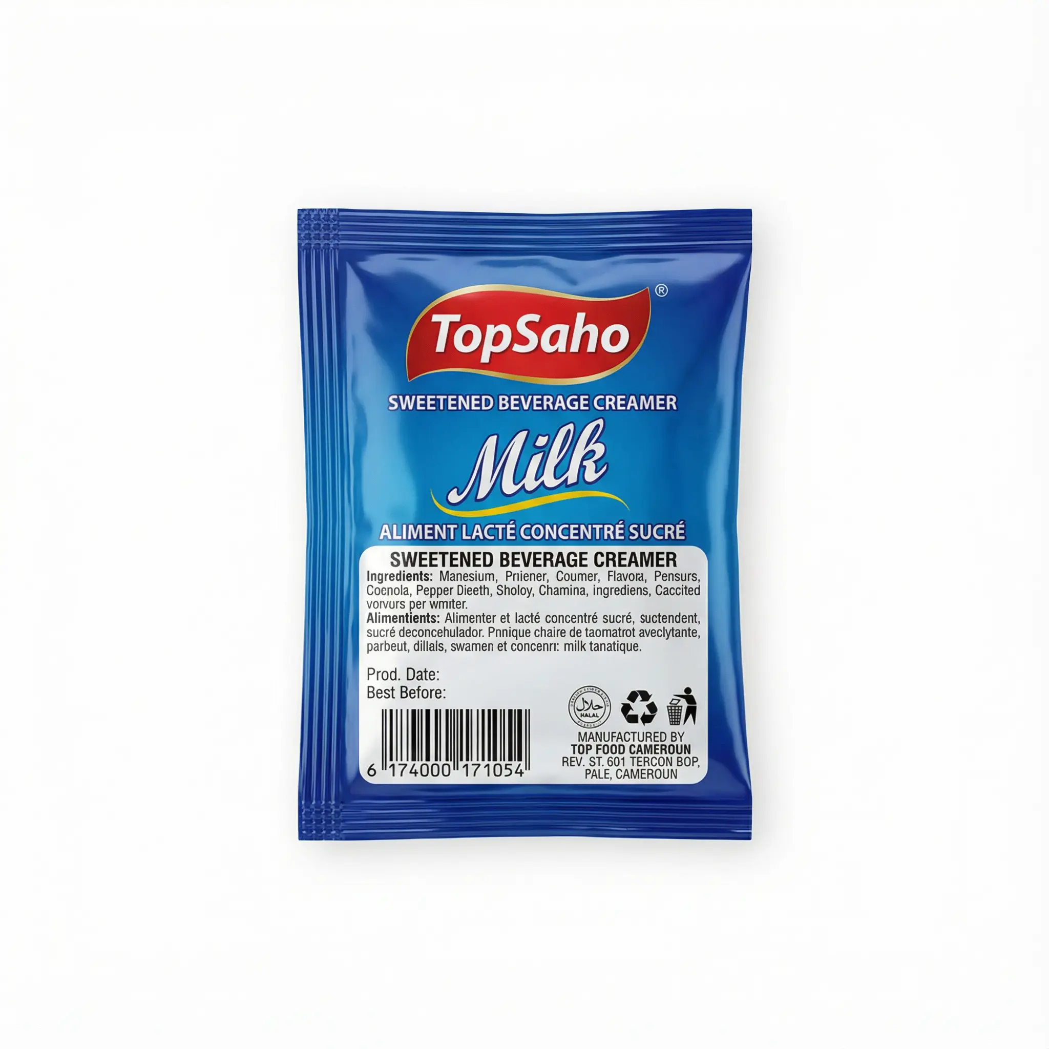 sachet individuel de lait concentre sucre top saho pratique